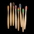 10PCS Colorful Natural Bamboo Toothbrush Set Soft Bristle(Multi-Colors)...