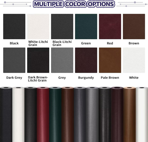 Self Adhesive Leather Repair Patch,30 in x 16 in Large Leather Patches for Furniture,Leather Repair kit for Couch,Car Seat,Motorcycle seat,Lovesea...