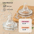 Natural Glass Baby Bottle Wide Neck, Newborn Anti-Colic Baby Bottle, Clear, 3oz(Pack of 2), Includes 2Pcs Slow Flow Nipple(SS), 0 Months+...