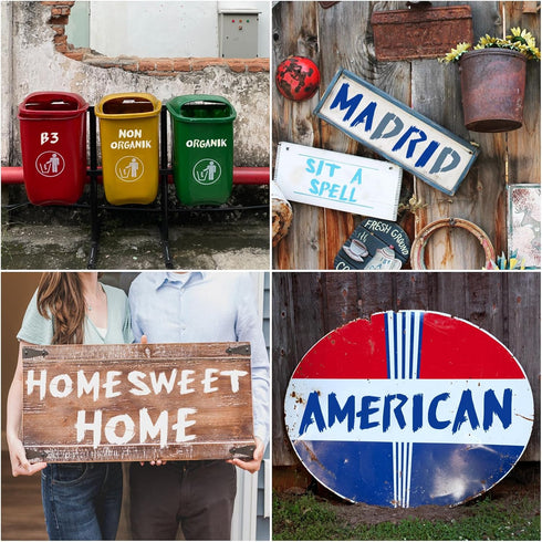 36Pcs Letter Stencils for Painting, Reusable Numbers & Alphabet Stencils,Spray Painting Stencils,Letter Stencils for Wood,Wall,Fabric,Rock,Chalkbo...