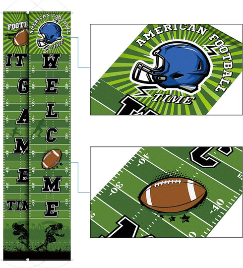 Football Party Banner Decorations 71" x 12" Welcome Porch Sign for American Football Theme Festival Birthday Shower Decoration...
