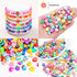 2080PCS letter Clay Beads for Bracelets keychain making kit, letter bedas Fruit Flower Clay Beads Charms Kit with Accessories DIY Crafts for women...