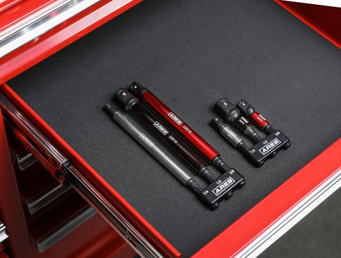 ARES 22011-3-Piece 3-Inch Impact Grade Socket Adapter Set with Color Sleeve - Turns Power Drill into High Speed Nut Driver - 1/4-Inch, 3/8-Inch, a...
