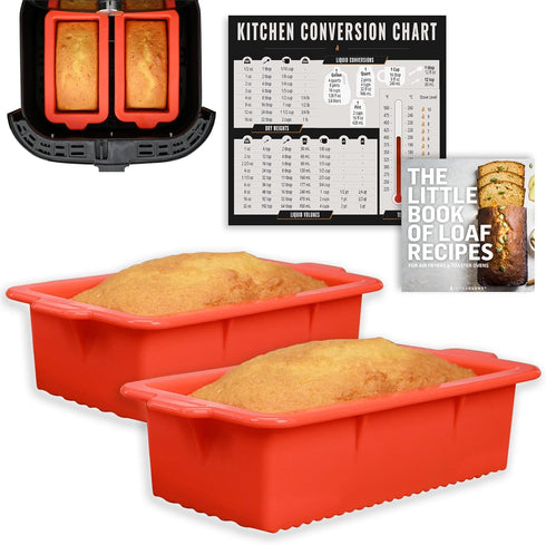 INFRAOVENS Air Fryer Silicone Loaf Pans, 10 inch, BPA Free, Non-Stick, Fits Instant Pot, Ninja Foodi, Cosori, Chefman, Power XL, Dash, Multicolor...