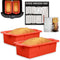 Air Fryer Silicone Loaf Pans for Baking, Non-Stick Bread Cake Pan, 7.5 inch Airfryer Bakeware Sets, Meatloaf Brownie Corn, Fits Instant Pot, Ninja...