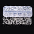 2000 Pieces Flat Back Gems Rhinestones 6 Sizes (1.5-6 Mm) Round Crystal with Pick up Tweezer and Rhinestones Picking Pen for Crafts Nail Clothes S...