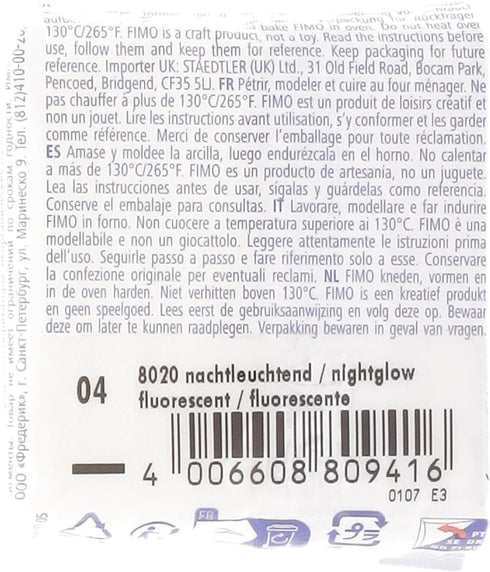 Staedtler FIMO Effects Polymer Clay - -Oven Bake Clay for Jewelry, Sculpting, Luminescent 8020-04...