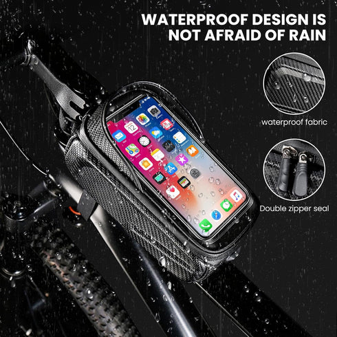 Bicycle Bag,Bicycle Accessories,New Cell Phone Front Rack Bag Holder,Sturdy Design No Deformation,Waterproof,Bicycle Bag,Men's Bicycle Gift Gear,C...