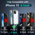SOKUSIN for iPhone 15 Case Waterproof - Shockproof Drop Proof Dustproof Clear Phone Case with Built-in Screen & Camera Protector Full Body Rugged ...