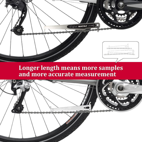 MATINA Chain Checker, CC-4 Bike Chain Checker Tool, Chain Wear Indicator Tool for Bike...