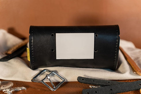 Dowco Willie & Max 58611-00 Synthetic Leather Motorcycle Windshield Bag/Handlebar Pouch: Black, Universal Fit...