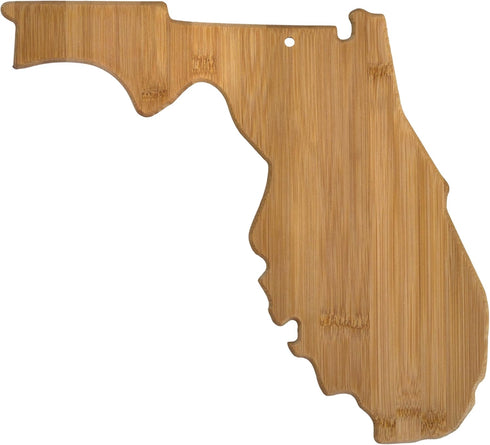 Totally Bamboo Florida State Shaped Serving & Cutting Board...