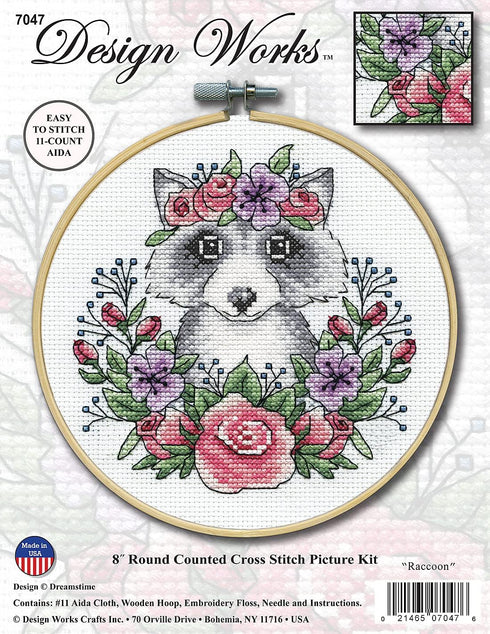 Design Works Crafts Janlynn Counted Cross Stitch Kit, Racoon, by The Yard...