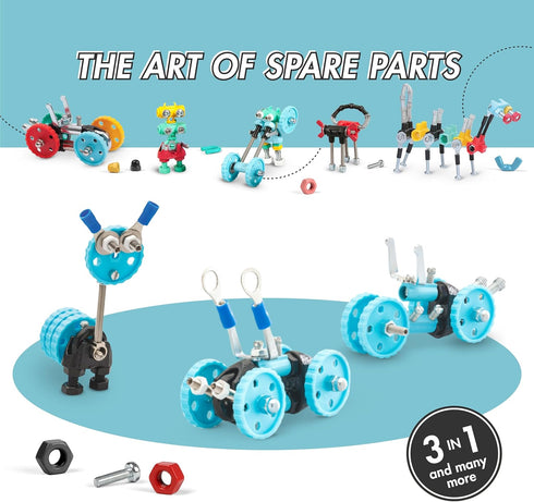 Vehicle Stem Building Toys, Educational Build Your Own Robot Toy for Kids Age 6 7 8 9+ Year Old Boys and Girls, Stem Toys Engineering Kit, Constru...
