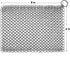 Cast Iron Scrubber 316 Stainless Steel Skillet Cleaner 8"x6" Chainmail Scrubber Scraper Chain Mail Link Scrub for Cast Iron Pre-Seasoned Pans, Gri...