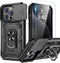 Goton for iPhone 15 Pro Max Case with Screen Protector - Slide Camera Cover Protective Phone Case with Ring Stand, Heavy Duty Shockproof Rugged Bu...