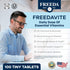 Freedavite Tiny Tablet - Moderate Multivitamin for Men and Women - Vitamin A, C, D, E, B1, B2, B6, B12, Biotin, Calcium, Zinc, Iron, Magnesium, Ma...