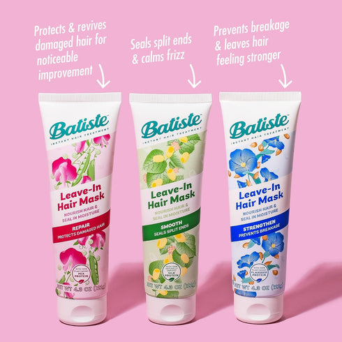 Batiste Heat Protectant For Hair & Leave In Conditioner Hair Mask, Repair and Restore Formula, Hair Conditioner for Dry or Wet Hair, Infused with ...