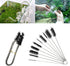 60 Inch Aquarium Filter Hose Brush+8 Inch Nylon Tube Cleaner Brush Set,Stainless Flexible Tube Cleaning Long Brush for Lab Fish Tank Aquarium and ...