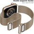 Geoumy Metal Magnetic Bands Compatible for Apple Watch 38mm with Case, Stainless Steel Milanese Mesh Loop Replacement Strap Compatible with iWatch...