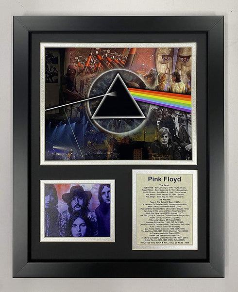 Legends Never Die Pink Floyd Mosaic- English Rock Band Collectible | Framed Photo Collage Wall Art Decor - 12"x15" (16187U)...