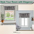 Park Designs Farmhouse Kitchen Valances for Windows - Black & Cream Buffalo Check | Fall Decor Window Valance Curtains | Plaid Curtain Valances fo...
