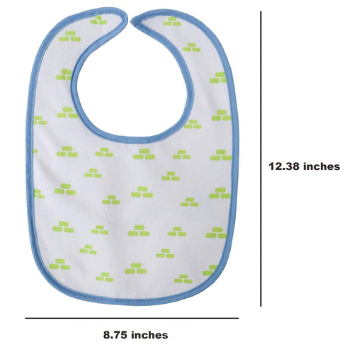 Neat Solutions 10 Pack Water Resistant Bib Set Blue/Grey Assorted, 10 Count, 0+ Months...