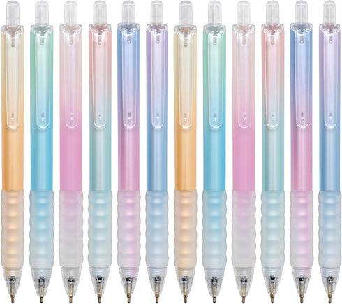 Ball Point Pens Black Ink Pens Ballpoint Smooth Writing Medium Point 1.0mm Office Pens with Super Soft Grip (12-count)...