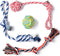 Fida Dog Rope Toys 4 Pack, Puppy Teething Sturdy Cotton Chew Tug Ropes Indoor/Outdoor, Exercise Interactive Tug o'war Toys Set for Boredom Small-M...