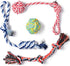 Fida Dog Rope Toys 4 Pack, Puppy Teething Sturdy Cotton Chew Tug Ropes Indoor/Outdoor, Exercise Interactive Tug o'war Toys Set for Boredom Small-M...