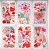 Whaline 149Pcs Valentine's Day Window Cling Stickers Double-Sided Heart Elf Gnome Love Rose Decals PVC Waterproof Window Stickers Decor for Weddin...