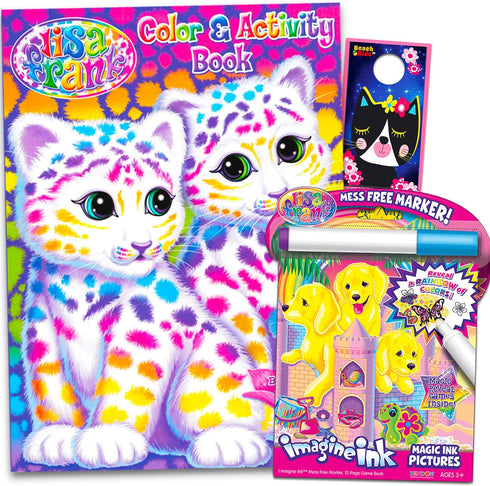Lisa Frank Coloring and Activity Book Set (2 Books)...
