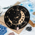 Wooden Pendulum Board 7.9" Cat Moon Witch Dowsing Divination Planchette Board Metaphysical Message Board with Healing Crystal Necklace Witchcraft ...