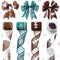 20 Yards/4 Rolls Football Wired Ribbons 2.5 Inches Wide Green Brown Wired Ribbon Sports Burlap Ribbon Rolls Ball Pattern Ribbons for DIY Wrapping ...