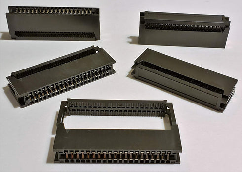 5-Pack 40P 2x20 2.54mm Spacing IDC Card Edge Connector, 40 Pins CE for 1.27mm Pitch Ribbon Cable...