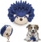 Bella Boo Pets Interactive Dog Toy for Strong Chewers - Freddy The Hedgehog Blue All-in-One Treat Ball + Food Dispensing Slow Feeder Dog IQ Puzzle...