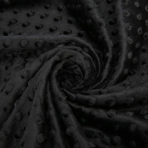 Pro Goleem Baby Soft Minky Dot Blanket with Satin Backing Baby Gifts for Boys and Girls (Black, 30’’ x 40’’)...