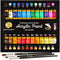 24-Color Acrylic Paint Set (12 ml) With 3 Brushes - For Canvas, Paper, Wood, Rock, Ceramic & Fabric...