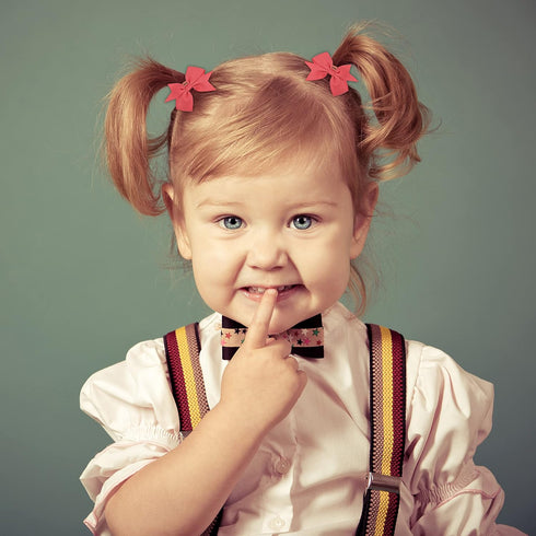 50PCS 2Inch Hair Bows Ties Baby Girls Kids Children Rubber Bands Grosgrain Ribbon Hair Bows Elastic Hair Ties Bands Ponytail Holders Hair Accessor...