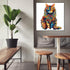 Wooden Puzzle for Adults, Cat Wooden Jigsaw Puzzles for Adults, Unique Animal Shape Wood Cut Puzzles for Family Friend(S-8.3 * 6.6in-80pcs)...