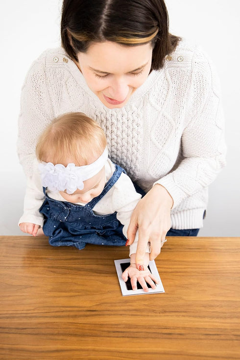 Clean-Touch Babyprint Ink Pad, No Touch Ink Pad for Baby, Handprint or Footprint Keepsake, Black Ink...