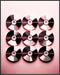 Posterizer 1 pcs-90's Aesthetic Pink CDs-Abstract & Modern Art-Musical Art Collection-Gifts for Women-Living Room Bedroom Decor- unframed wall art...