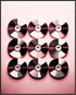 Posterizer 1 pcs-90's Aesthetic Pink CDs-Abstract & Modern Art-Musical Art Collection-Gifts for Women-Living Room Bedroom Decor- unframed wall art...