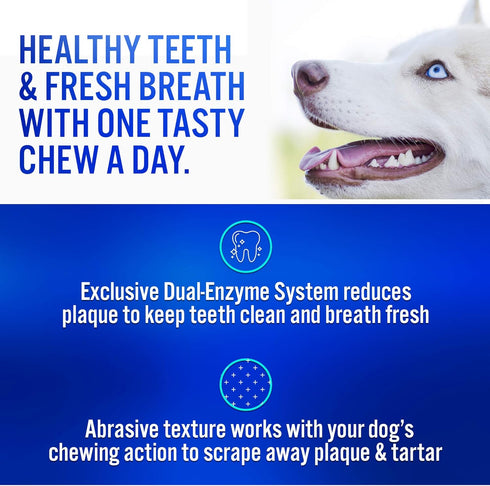 Virbac C.E.T. Enzymatic Oral Hygiene Chews for Dogs Beef 8.4 Ounces...