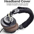 ATH M50X Headband Cover Replacement Headband Protector Compatible with Audio Technica M30 M40 M50 M50X M50S M40X M20X M30X Headphones (Black + No ...