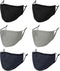 WITHMOONS 6PCS Cotton Face Bandana Reusable Washable with Pocket and Wire MH93088...