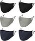 WITHMOONS 6PCS Cotton Face Bandana Reusable Washable with Pocket and Wire MH93088...