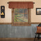 VHC Brands Check Cotton Primitive Kitchen Curtains Rod Pocket 16x60 Valance, Burgundy Red...