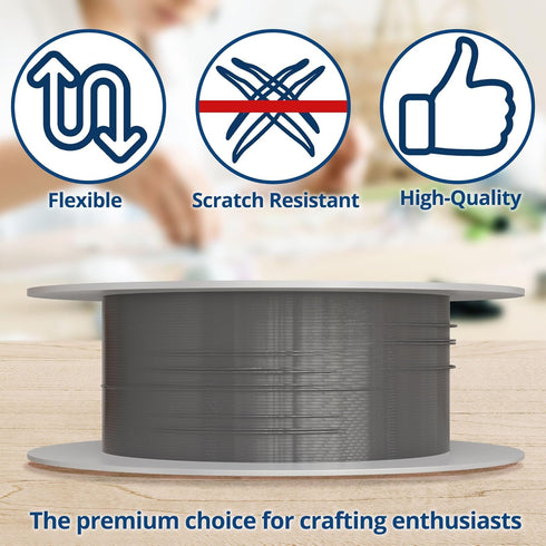 Soft Flex 49 Strand Stringing Wire - Flexible Braided - Heavy 0.24 Diameter - Jewelry Making Bead Wire - Satin Silver...