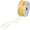 Offray Wired Edge Encore Sheer Craft Ribbon, 5/8-Inch Wide by 25-Yard Spool, Gold...